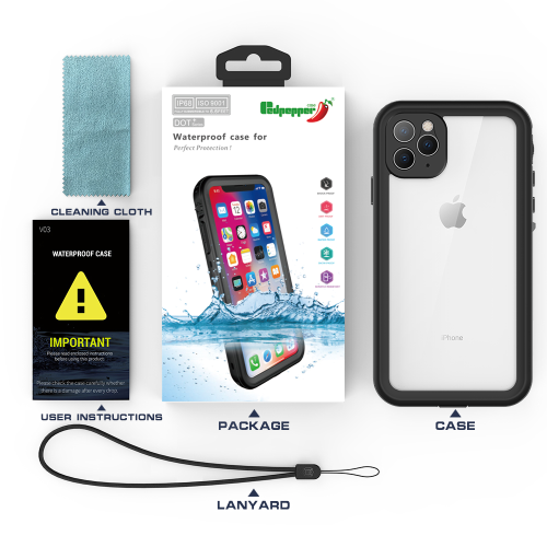 Apple iPhone 13/Mini/Pro/Max Redpepper Full Covered Waterproof