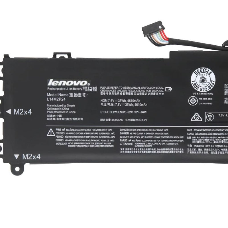 Chargez l&#39;image dans la visionneuse de la galerie, [L14M2P24] Lenovo LdeaPad 100-14IBY / 500S-13ISK L14L2P22 L14S2P22 L14M2P23 L15M2PB6 Replacement Battery - Polar Tech Australia
