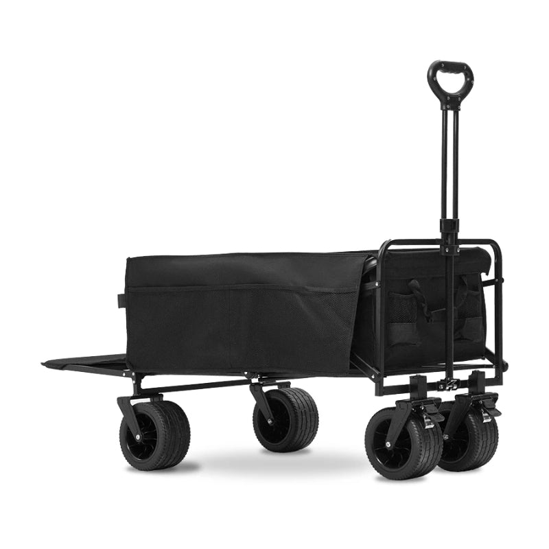 Chargez l&#39;image dans la visionneuse de la galerie, Extender Folding Cart Outdoor Extra Long Utility Large Capacity Wagon Cart Camping Picnic Trolley Beach Collapse Folding Cart
