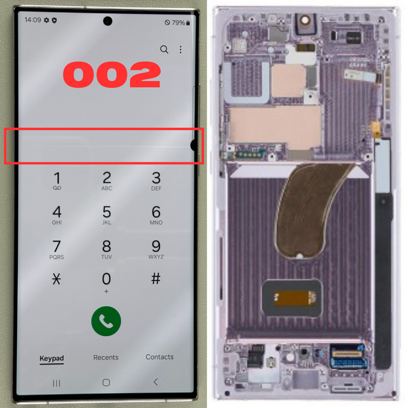 Cargue la imagen en el visor de la galería, [Grade B][With Frame] Samsung Galaxy S23 Ultra (SM-S918) LCD Touch Digitizer Screen Assembly - Polar Tech Australia
