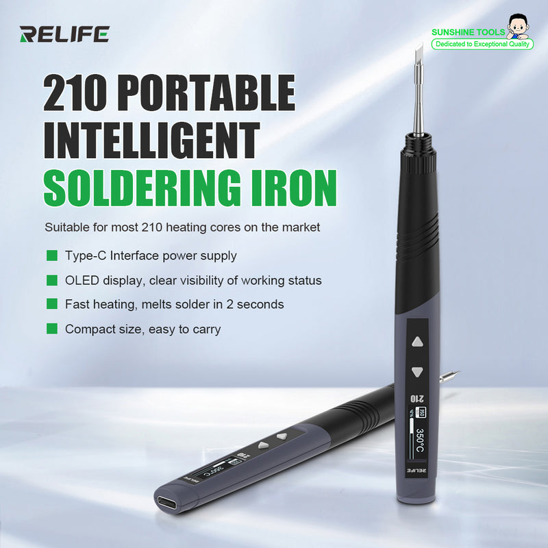 Load image into Gallery viewer, RELIFE 210 Portable Intelligent Soldering Iron
