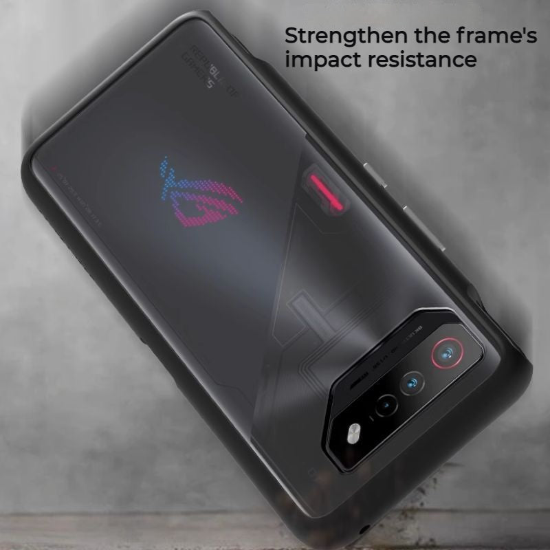 Cargue la imagen en el visor de la galería, ASUS Rog Phone 7 &amp; 7 Ultimate - Transparent &amp; Matte Military-grade Shockproof Heavy Duty Series Case
