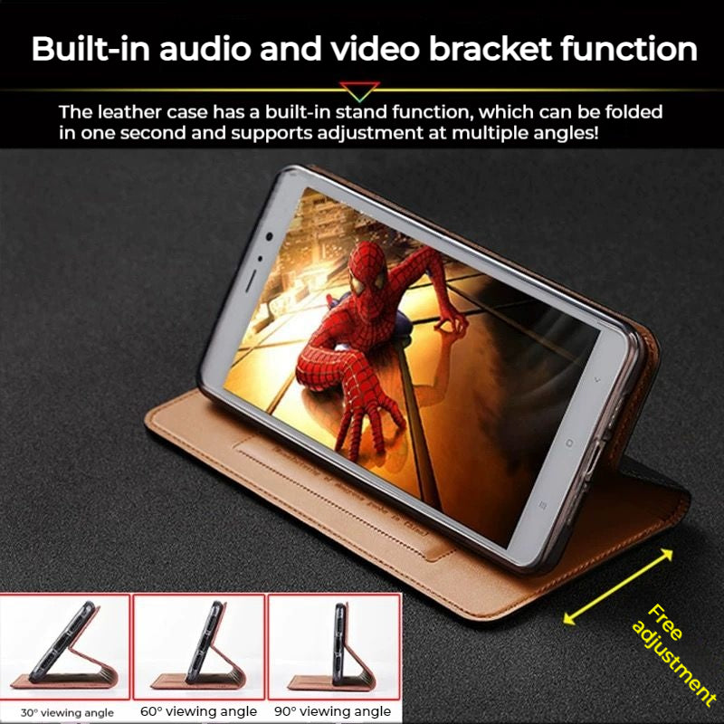 Load image into Gallery viewer, [With Card Slot] Asus Zenfone 8 Flip - Full Cover Shockproof Flip Genuine Leather Series Soft Case
