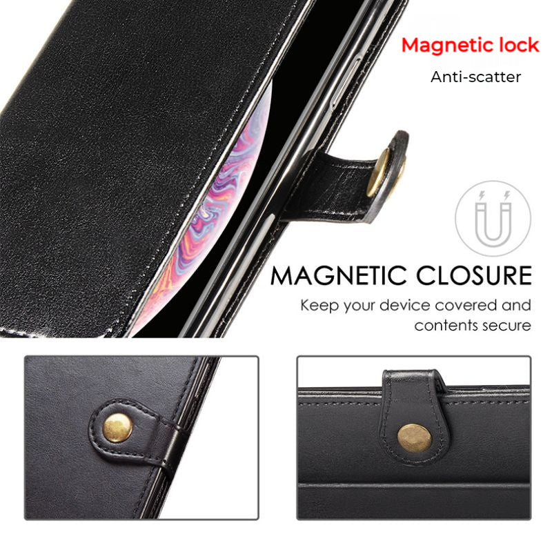 Cargue la imagen en el visor de la galería, [With Card Slot] Asus Zenfone 9 - Business PU Leather Flip Case Essentials Series Case
