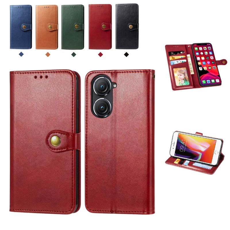 Cargue la imagen en el visor de la galería, [With Card Slot] Asus Zenfone 9 - Business PU Leather Flip Case Essentials Series Case
