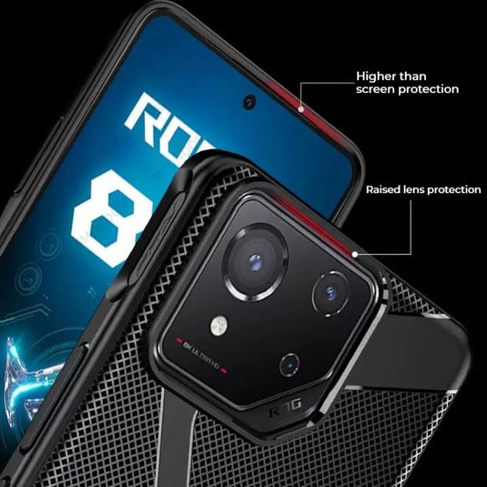 ASUS Rog Phone 8 & 8 Pro - Full Coverage Shockproof & Heat Dissipation Essentials Series Case