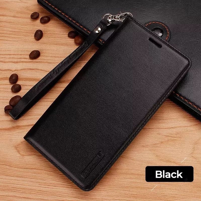 Chargez l&#39;image dans la visionneuse de la galerie, [With Card Slot] ASUS Zenfone 9 - Hanman Premium Quality Leather Flip Wallet Series Soft Case With lanyard
