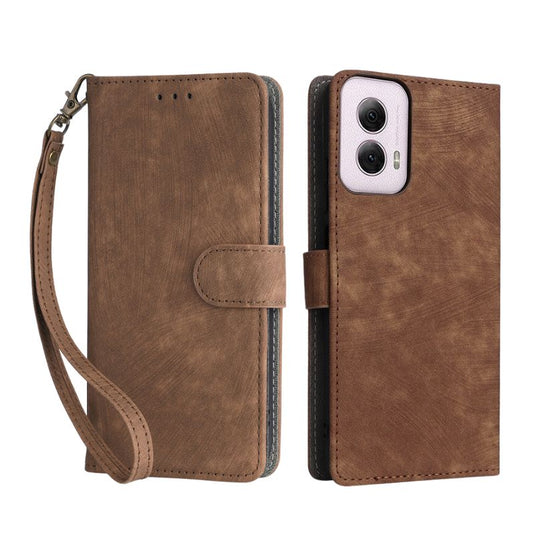 [With Card Slot] Motorola Moto G84 5G - Multi Functional Buckle Flap Wallet Series Case With Lanyard