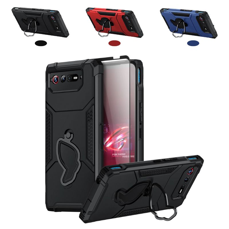 Cargue la imagen en el visor de la galería, [Built-in Stand] ASUS Rog Phone 7 &amp;  7 Ultimate - 360° Rotating Kickstand Heavy Duty Series Military Grade Case
