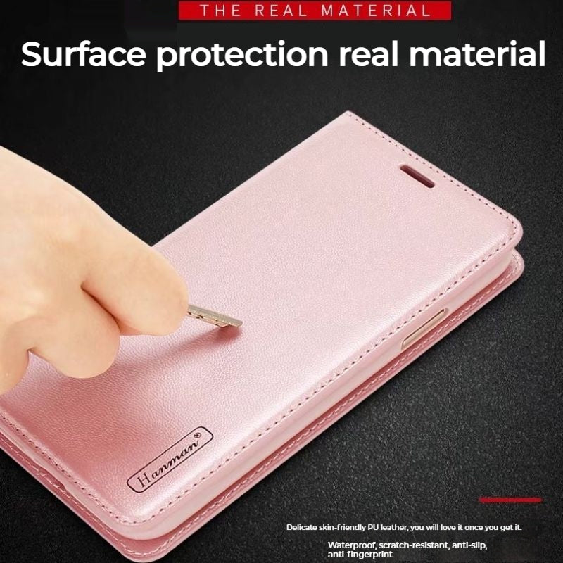 Cargue la imagen en el visor de la galería, [With Card Slot] ASUS Zenfone 11 Ultra - Hanman Premium Quality Leather Flip Wallet Series Soft Case With lanyard
