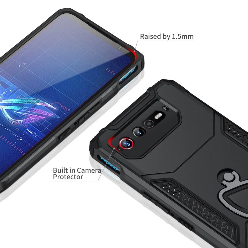 Cargue la imagen en el visor de la galería, [Built-in Stand] ASUS Rog Phone 7 &amp;  7 Ultimate - 360° Rotating Kickstand Heavy Duty Series Military Grade Case
