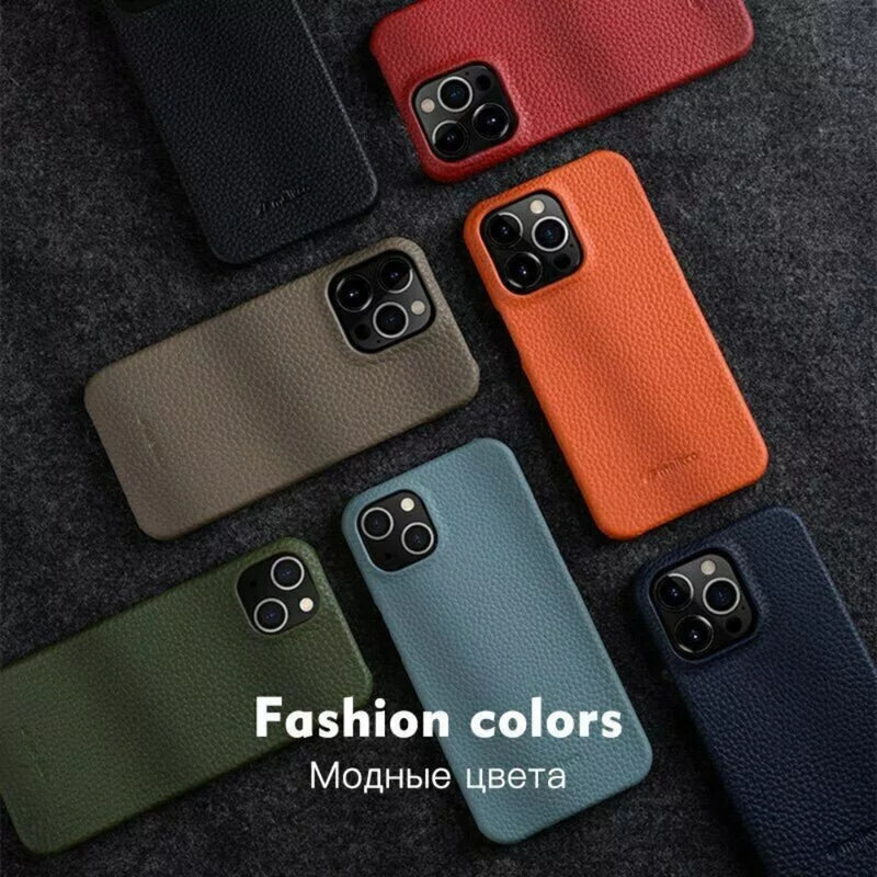 Load image into Gallery viewer, Apple iPhone 13/mini/Pro/Max - Melkco Business Drop Proof Cowhide + PC Genuine Leather Series Case
