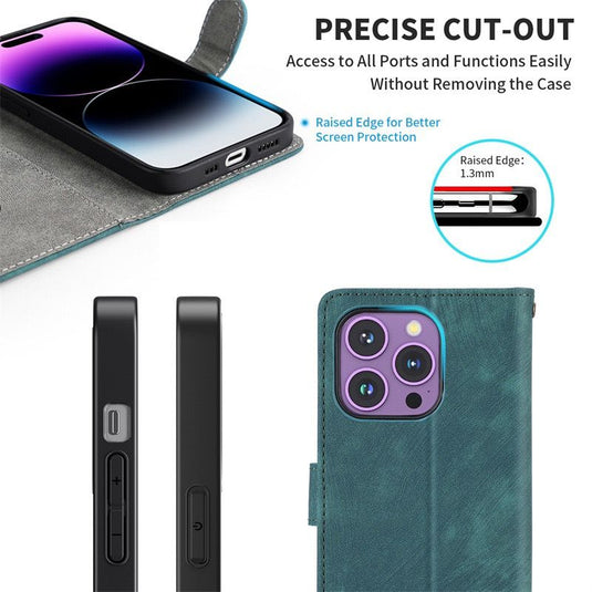 [With Card Slot] Motorola Moto G15/Power - Multi Functional Buckle Flap Wallet Series Case With Lanyard