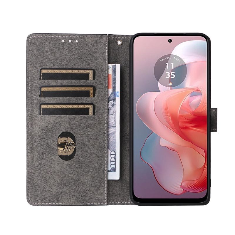 Chargez l&#39;image dans la visionneuse de la galerie, [With Card Slot] Motorola Moto G15/Power - Multi Functional Buckle Flap Wallet Series Case With Lanyard
