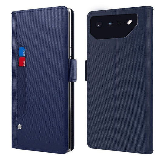 [With Card Slot] Asus Zenfone 7 & Pro - Premium PU Leather Magnetic Flip Clasp Wallet Series Case