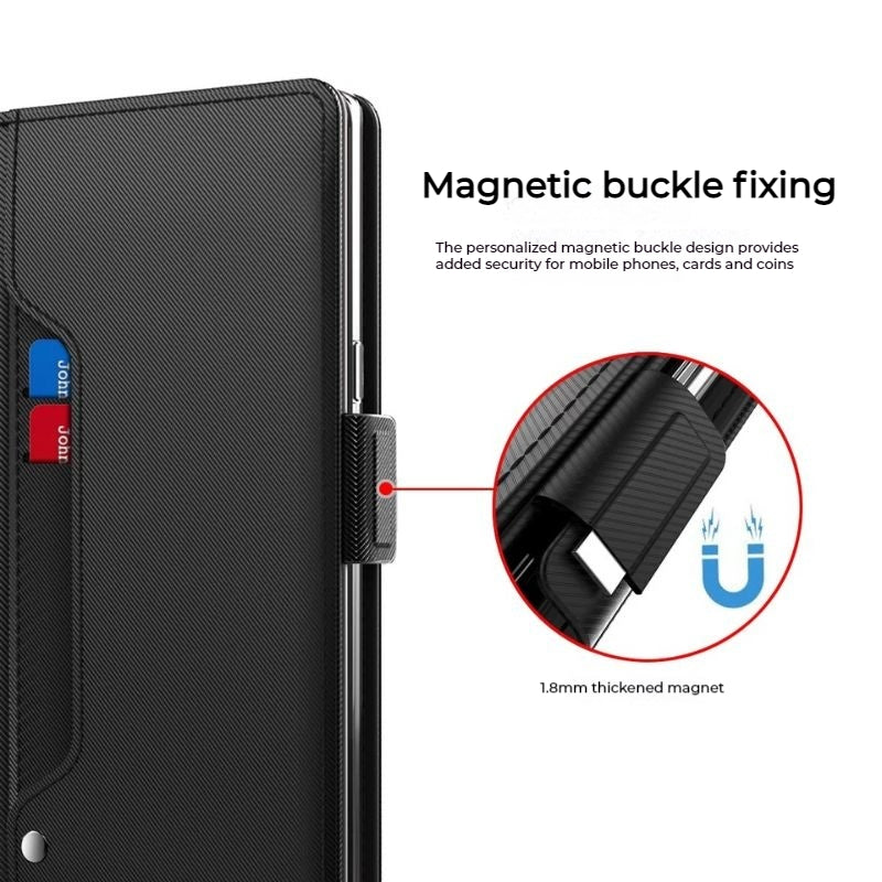 Load image into Gallery viewer, [With Card Slot] ASUS Rog Phone 6 &amp; 6 Pro - Premium PU Leather Magnetic Flip Clasp Wallet Series Case
