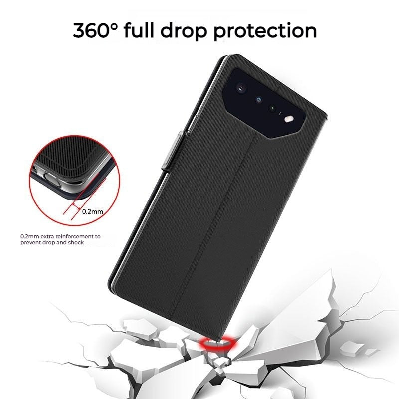 Load image into Gallery viewer, [With Card Slot] Asus Zenfone 9 - Premium PU Leather Magnetic Flip Clasp Wallet Series Case
