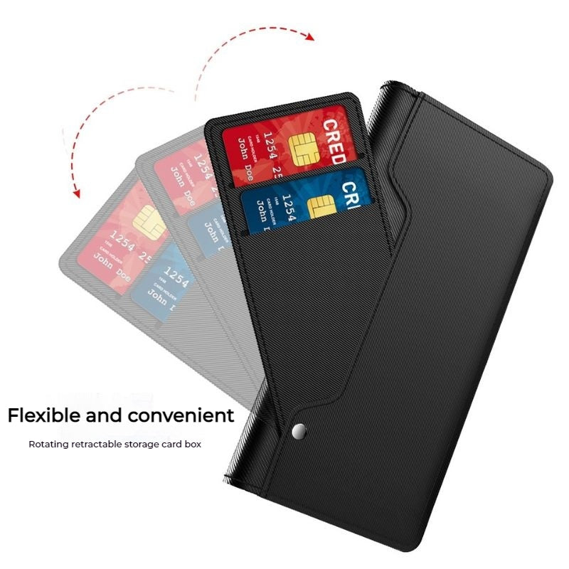 Cargue la imagen en el visor de la galería, [With Card Slot] Asus Zenfone 8 - Premium PU Leather Magnetic Flip Clasp Wallet Series Case
