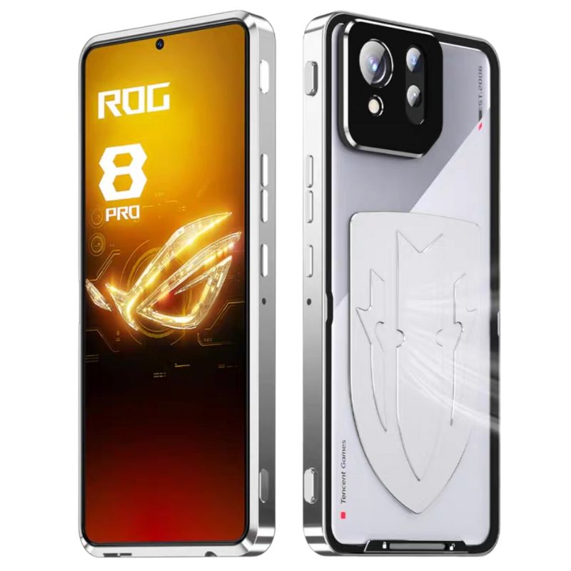 Cargue la imagen en el visor de la galería, ASUS Rog Phone 8 &amp; 8 Pro - Transparent Cooling Phone Essentials Series Case With Metal Lens Cover
