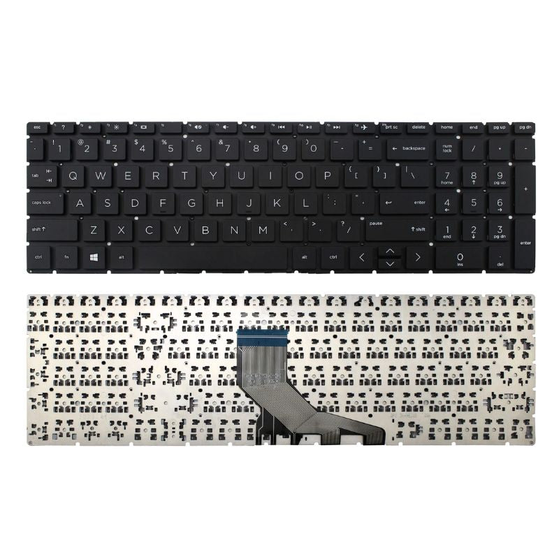 Chargez l&#39;image dans la visionneuse de la galerie, HP 15-DR 15-DK TPN-W142 TPN-Q229 TPN-C134 TPN-Q210 17-BY 15S-DY 15S-DU 15S-GR Series - Laptop Keyboard With Back Light US Layout
