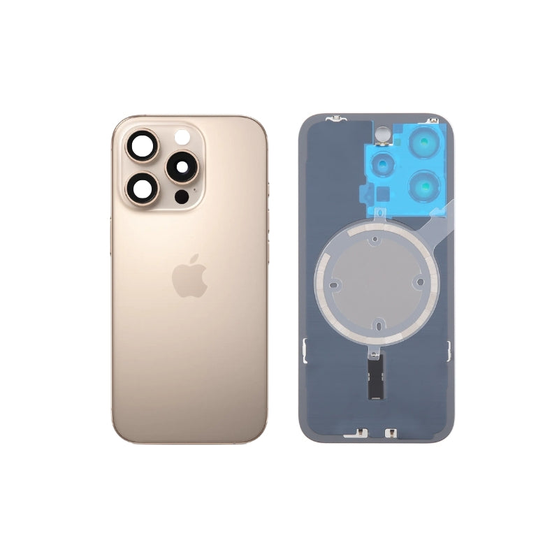 Cargue la imagen en el visor de la galería, [Assembly] Apple iPhone 16 Pro - Glass Battery Back Cover with Camera Lens Cover + MagSafe Magnet
