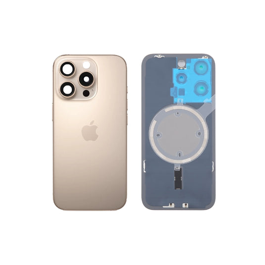 [Assembly] Apple iPhone 16 Pro - Glass Battery Back Cover with Camera Lens Cover + MagSafe Magnet