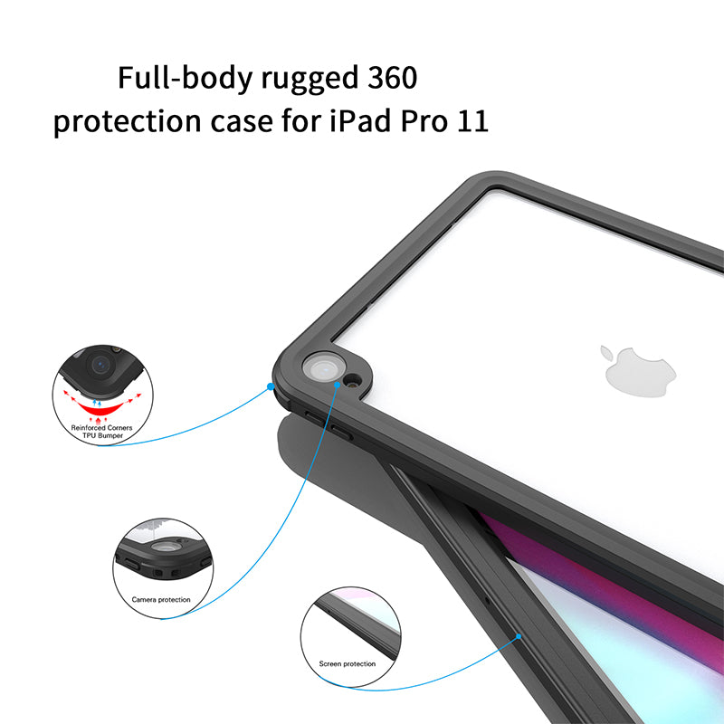 Chargez l&#39;image dans la visionneuse de la galerie, Apple iPad Pro 11&quot; 2018 Version Shellbox Waterproof Heavy Duty Lifeproof Style Case - Polar Tech Australia
