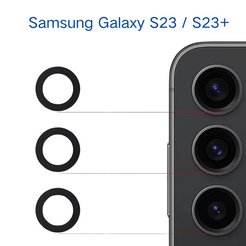 Load image into Gallery viewer, [3 PCS] Samsung Galaxy S23 (SM-S911) &amp; S23 Plus (SM-S916) Back Rear Camera Glass Lens Only - Polar Tech Australia
