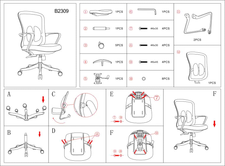 Cargue la imagen en el visor de la galería, [B2309] Deluxe Ergonomic Adjustable Comfortable Office Chair - Polar Tech Australia
