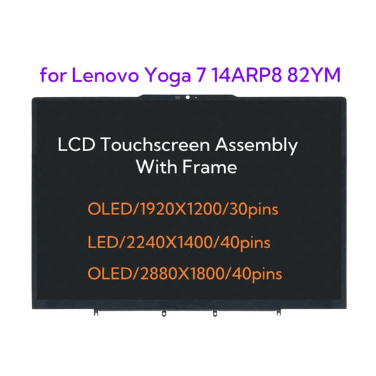 Lenovo Yoga 7 & 7i-14IAL7 & Yoga 7i-14IRL8 14 Inch Touch Digitizer Display LCD Screen Assembly