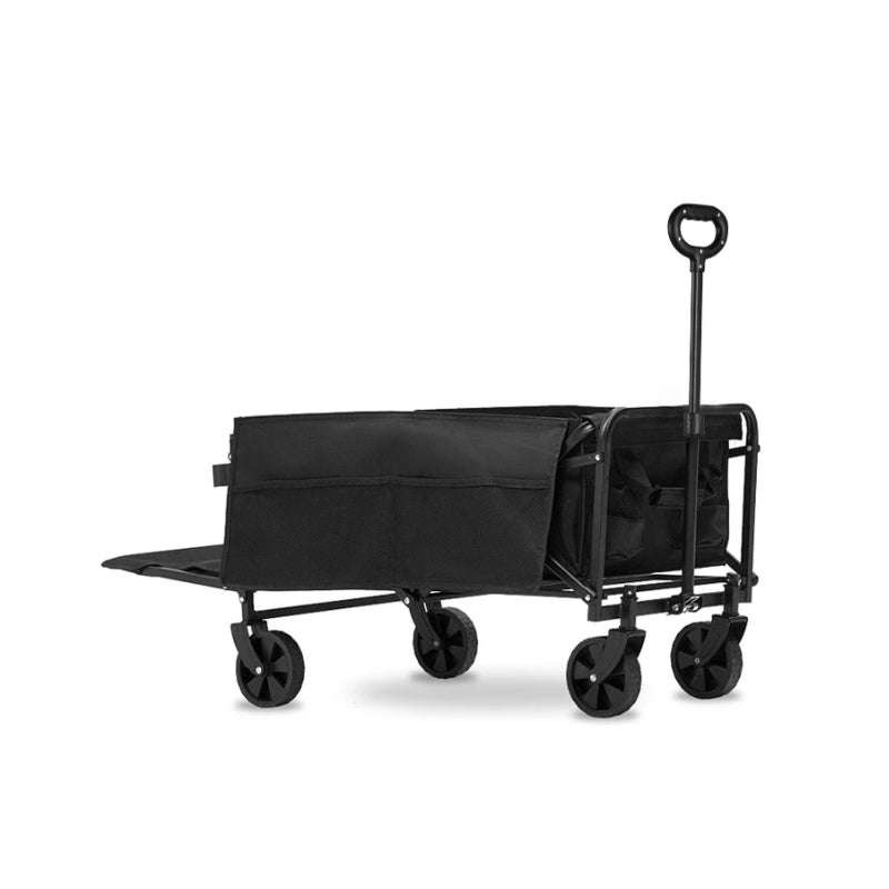 Chargez l&#39;image dans la visionneuse de la galerie, Extender Folding Cart Outdoor Extra Long Utility Large Capacity Wagon Cart Camping Picnic Trolley Beach Collapse Folding Cart
