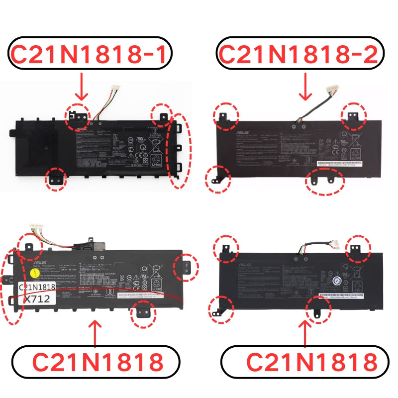 Cargue la imagen en el visor de la galería, [C21N1818 / C21N1818-1 / C21N1818-2] ASUS VivoBook X412 / X512 / X712 Series - Replacement Battery
