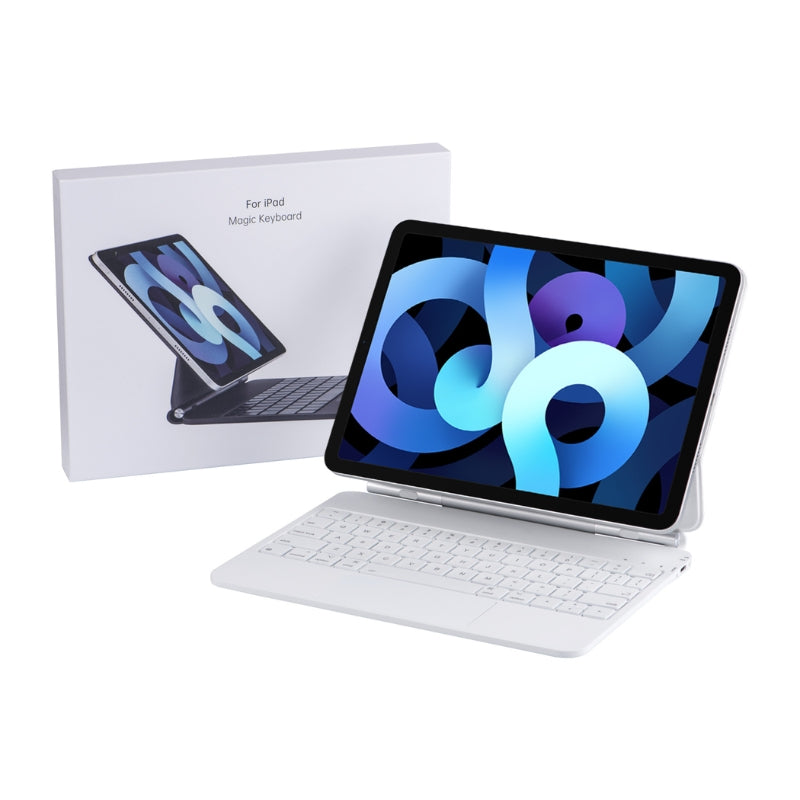 Chargez l&#39;image dans la visionneuse de la galerie, [Magic Keybord] Apple iPad Pro 11&quot; (1st/2nd/3rd/4th Gen 2018/2020/2021/2022) ipad Air 10.9&quot; 4/5th Gen (2020/2022) iPad Air 11&#39;&#39; 6th Gen (2024) - Precision Multi-Touch Trackpad Magnetic Smart Wireless Keyboard Case With Backlit Keys
