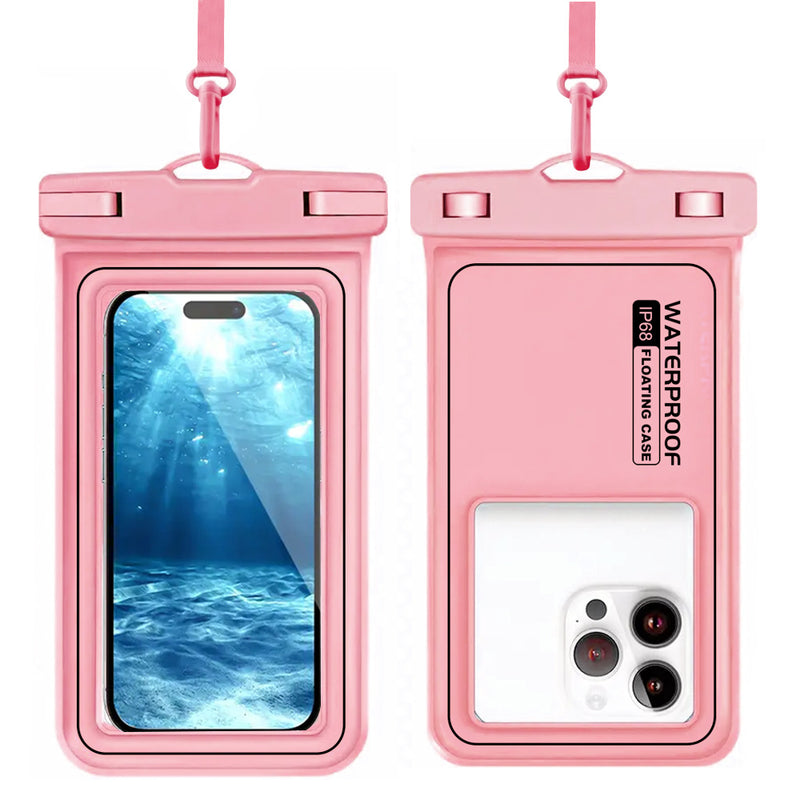 Load image into Gallery viewer, [Waterproof Phone Pouch] iPhone 16/15/14/13/12 Pro Max Plus Samsung Galaxy S24/S23/S22/S21 Google Pixel Etc, Up to 6.9&#39;&#39; - IP68 Universal Floating Float Water Proof Cell Phone Dry Bag Phone Case Protector
