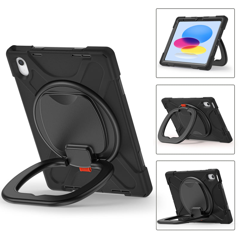 Load image into Gallery viewer, Apple iPad 10th 2022 10.9“ EVA Kid Friendly Heavy Duty Ring Holder Stand Case - Polar Tech Australia
