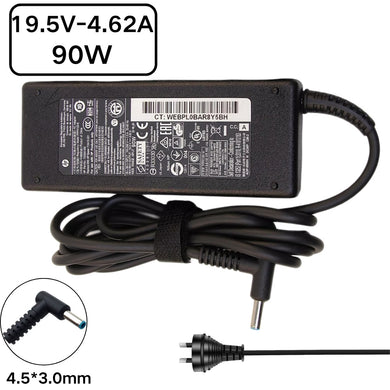 [19.5V-4.62A/90W][4.5x3.0 Blue Tip] HP Pavilion Spectre EliteBook Laptop AC Power Supply Adapter Charger