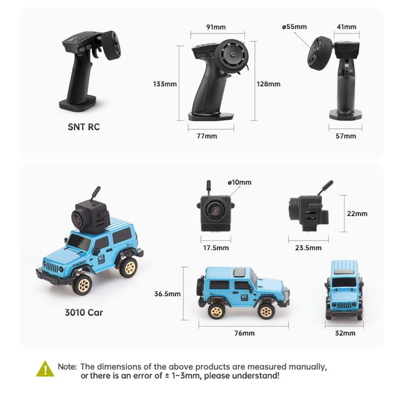 Cargue la imagen en el visor de la galería, SNT Wrangler 1:64 3010 Atom Series Micro FPV Car
