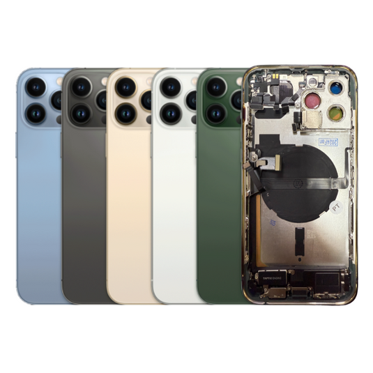 [With Built-in Parts] Apple iPhone 13 Pro Max - Back Rear Glass Housing Frame Assmmbly