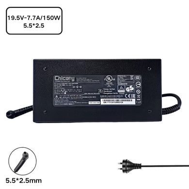 [19.5V-7.7A/150W][5.5*2.5] MSI AE2211 AE2712 AE2211GAE2712G AE2282G AE2281 AE2281GGT683 GT683R GT780 Laptop AC Power Supply Adapter Charger