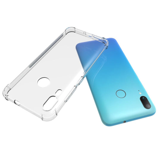 Motorola Moto E6 Plus - AirPillow Cushion Transparent Soft Clear TPU Four Corners Protective Case