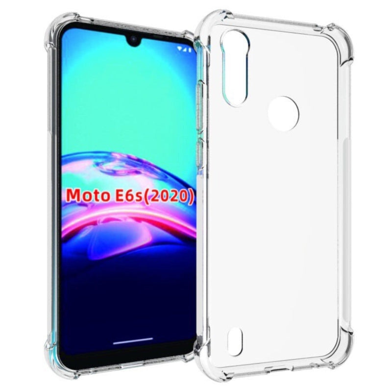 Cargue la imagen en el visor de la galería, Motorola Moto E6s 2020 - AirPillow Cushion Transparent Soft Clear TPU Four Corners Protective Case
