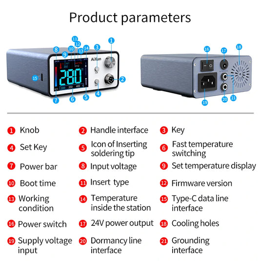 AiXun T3A 200W Temperature Controlled Quick Soldering Station – Precision, Speed, and Efficiency