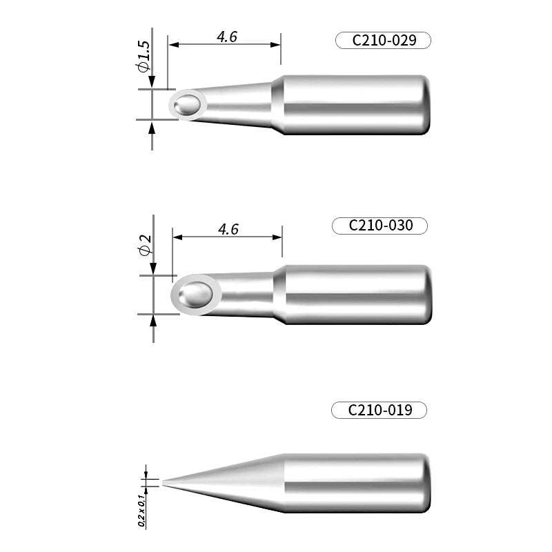 Cargue la imagen en el visor de la galería, AiXun C210 Customized Soldering Iron Tips – High-Performance Replacement for Precision Soldering
