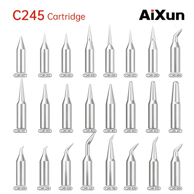 Chargez l&#39;image dans la visionneuse de la galerie, AiXun C245 Customized Soldering Iron Tips – High-Precision Cartridge for Professional Soldering
