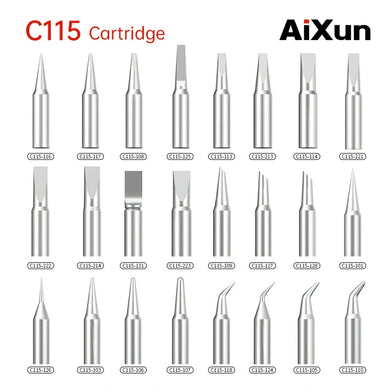 AiXun C115 Customized Soldering Iron Tips – Multi-Type Cartridge for Nano Precision Electronics Repair