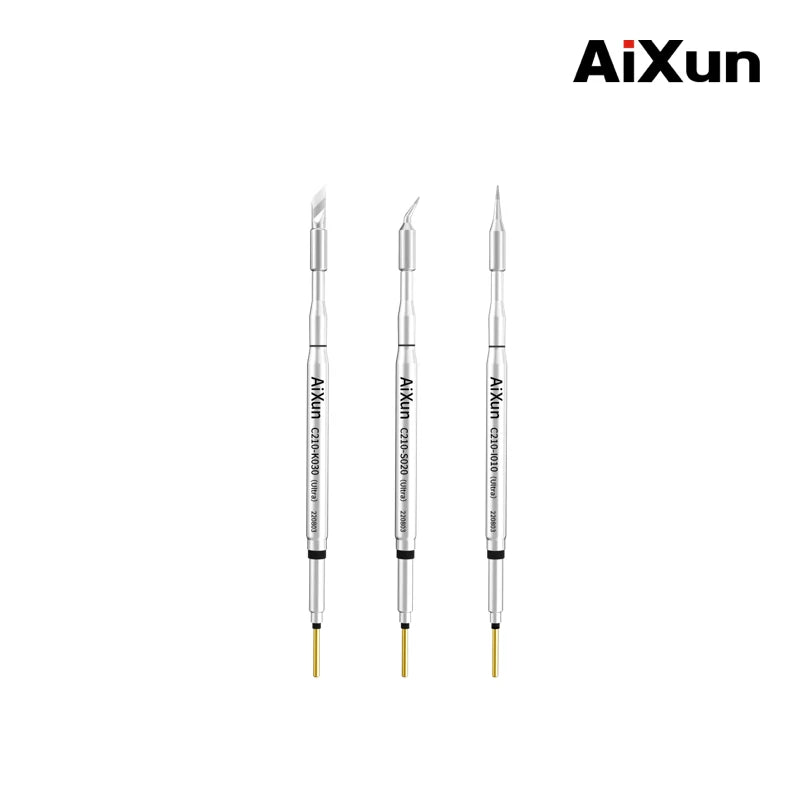 Cargue la imagen en el visor de la galería, AiXun C210 Replacement Soldering Iron Tips – High-Precision Micro Soldering for SMD Rework
