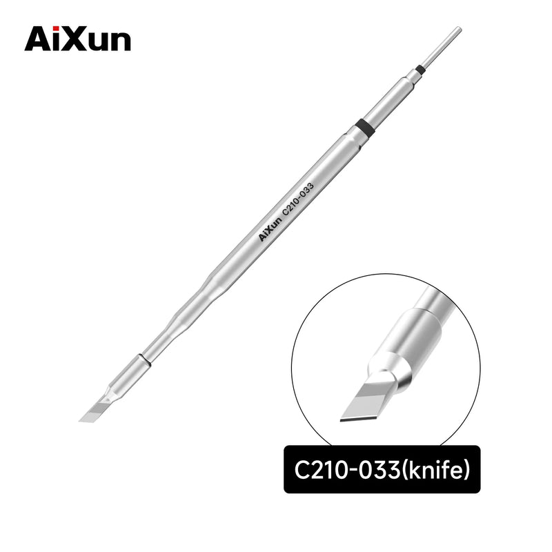 Load image into Gallery viewer, AiXun C210 Replacement Soldering Iron Tips – High-Precision Micro Soldering for SMD Rework
