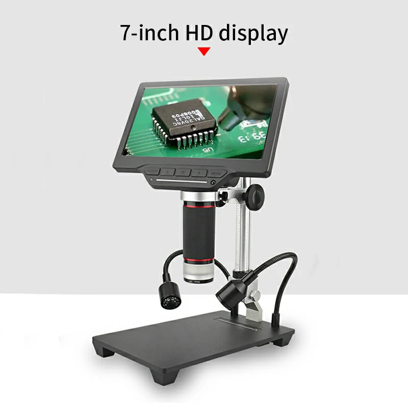 Cargue la imagen en el visor de la galería, AiXun 7-Inch HD Digital Industrial Microscope – Perfect for BGA Rework &amp; Precision Soldering
