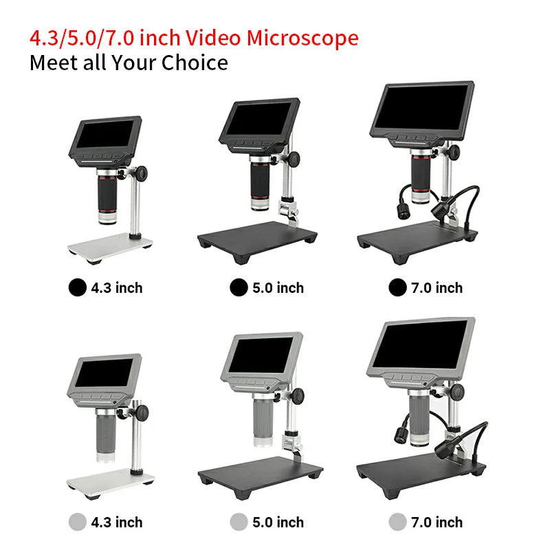 Cargue la imagen en el visor de la galería, AiXun 7-Inch HD Digital Industrial Microscope – Perfect for BGA Rework &amp; Precision Soldering
