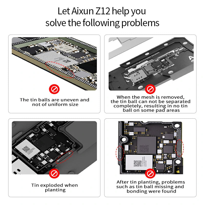 Load image into Gallery viewer, AiXun Z12 Strong Magnetic Middle Frame Reballing Platform – For iPhone 12 Series Motherboard Repair
